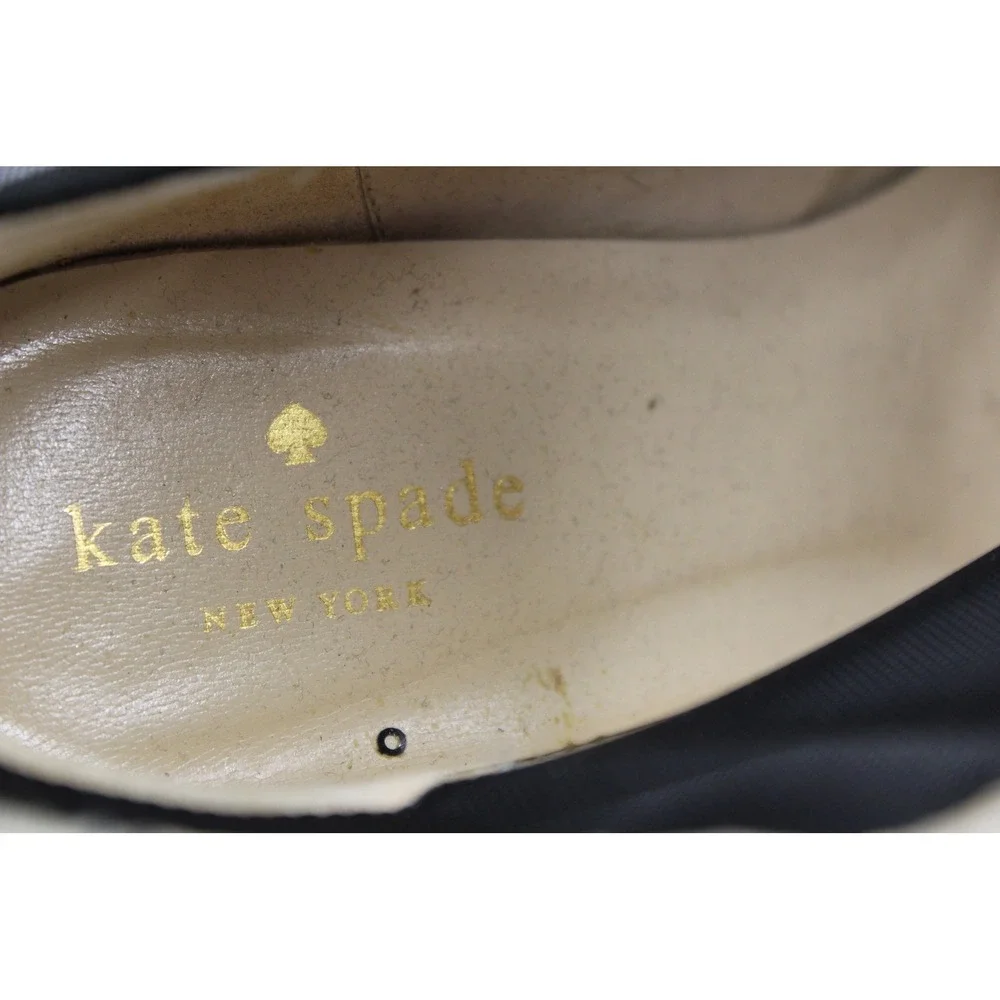 Kate Spade Booties Womens 7B Black Suede Mesh Platform Stiletto Heel Italy